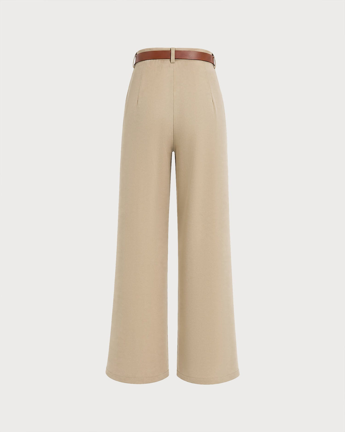 Women's Straight Leg Pants with Belt | Belluvyn