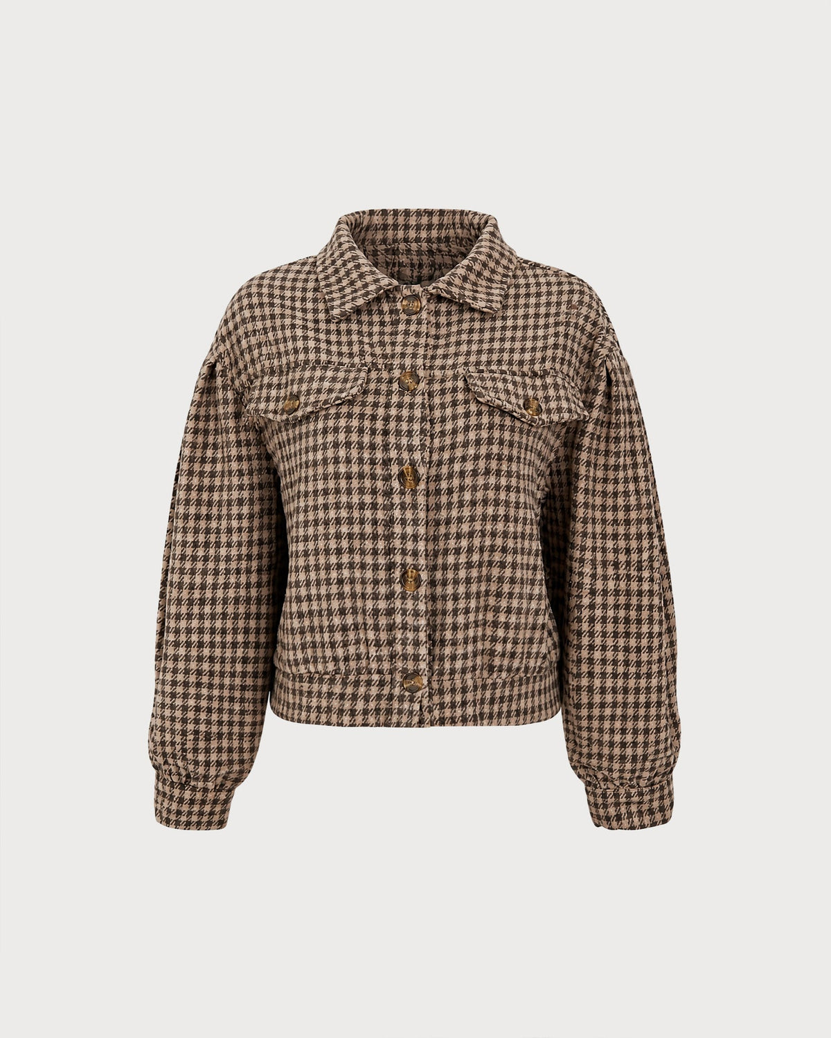 Women's Geometric Button Jacket | Belluvyn