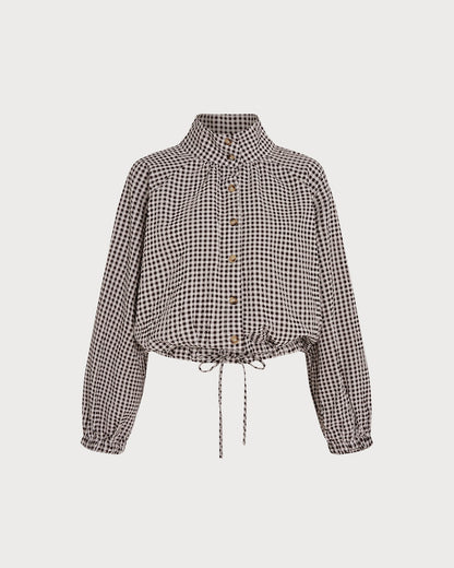 Women's Single Breasted Plaid Jacket | Belluvyn