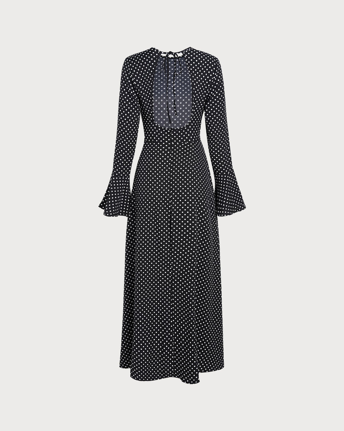 Women's Backless Polka Dot Maxi Dress | Belluvyn