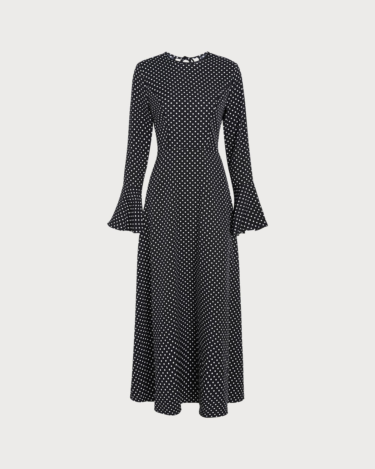 Women's Backless Polka Dot Maxi Dress | Belluvyn