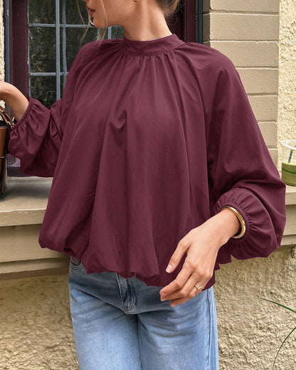 Women's Turtleneck Raglan Sleeve Tee | Belluvyn