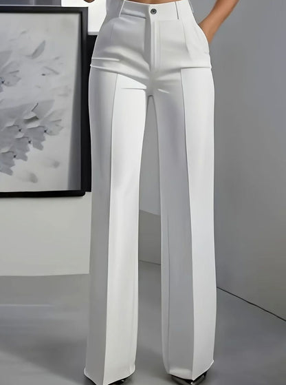 Women's High-Waist Wide-Leg Trousers | Belluvyn