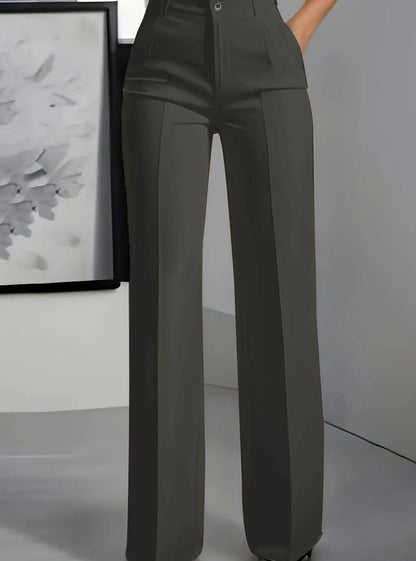 Women's High-Waist Wide-Leg Trousers | Belluvyn