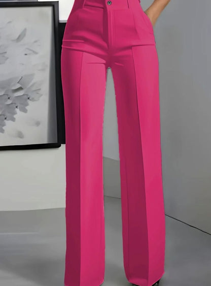 Women's High-Waist Wide-Leg Trousers | Belluvyn