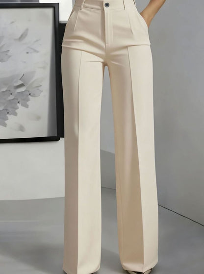 Women's High-Waist Wide-Leg Trousers | Belluvyn