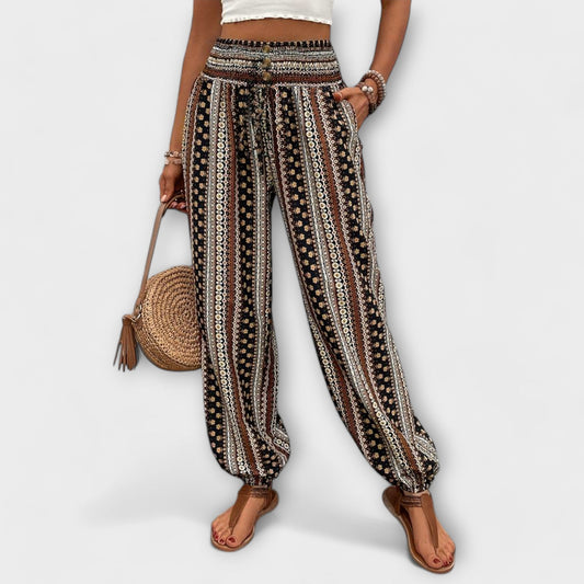 Women's Boho Printed Harem Pants | Belluvyn