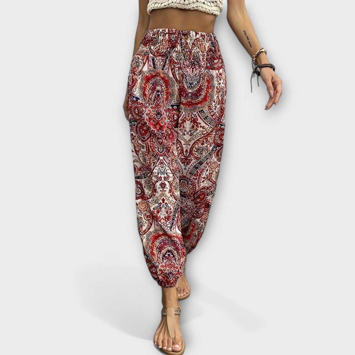 Women's Boho Printed Harem Pants | Belluvyn