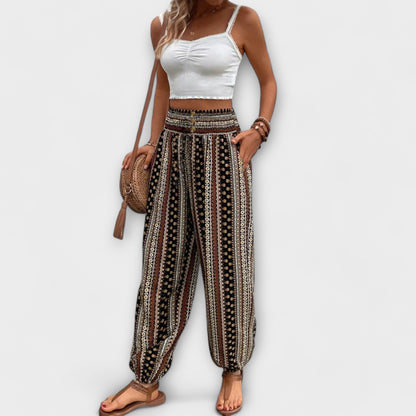 Women's Boho Printed Harem Pants | Belluvyn
