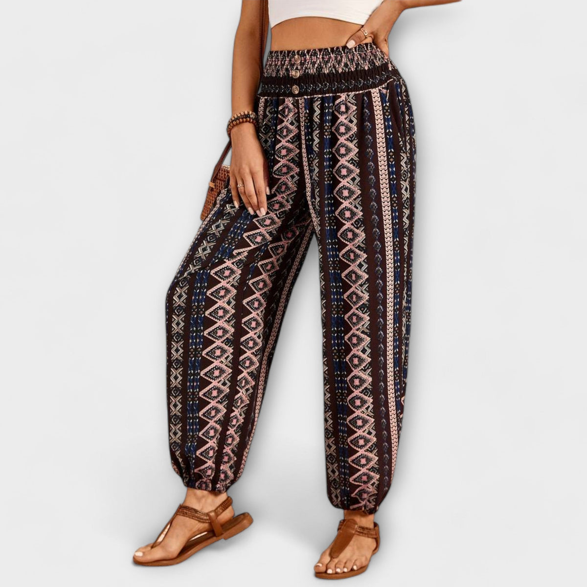 Women's Boho Printed Harem Pants | Belluvyn